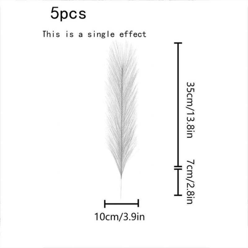 5pcs High Reed Grass Decorations Window Party Supplies Small Gift Ornament