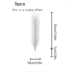 5pcs High Reed Grass Decorations Window Party Supplies Small Gift Ornament