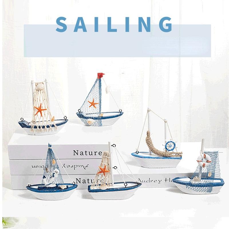 Nautical Sailboat Room Decoration Miniature - Mediterranean Style Ornaments