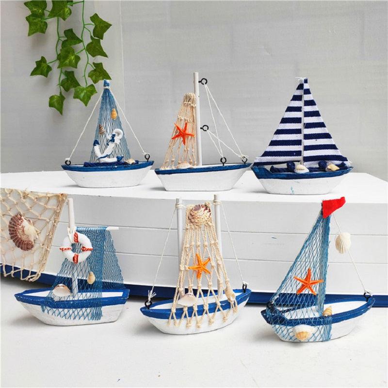 Nautical Sailboat Room Decoration Miniature - Mediterranean Style Ornaments