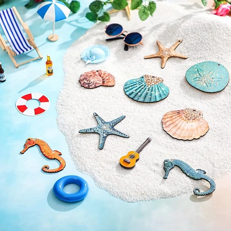 Summer Ocean Theme Shell Seahorse Hanging Decoration