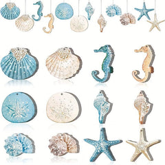 Summer Ocean Theme Shell Seahorse Hanging Decoration