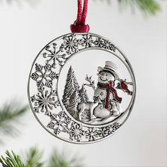 Christmas Tree Pendant Metal Hanging Ornament Holiday Accessory