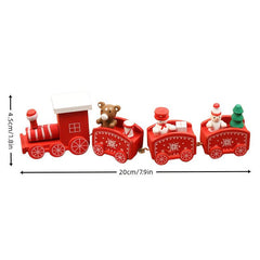 1pc Wooden Christmas Train Holiday Gift Window Display