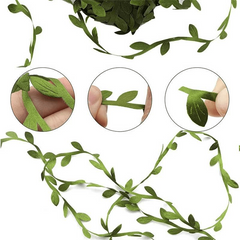 Green Artificial Vine Party Garland Silk Flower Home Decor