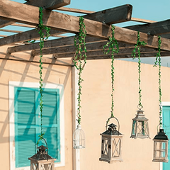 Green Artificial Vine Party Garland Silk Flower Home Decor