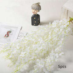 5pcs Artificial Wisteria Hanging Flowers for Home Party Wedding Decor