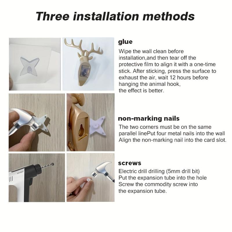 Cute Animal Wall Hooks for Coats Bags and Keys