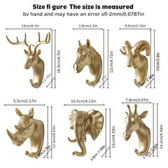 Cute Animal Wall Hooks for Coats Bags and Keys