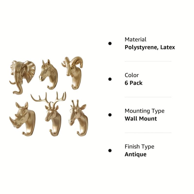 Cute Animal Wall Hooks for Coats Bags and Keys