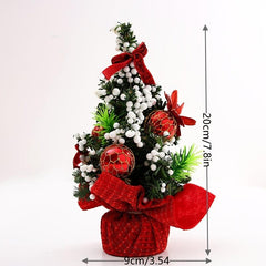 Festive Mini Christmas Tree Decoration for Dining & Living Room Tabletop Decor