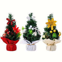 Festive Mini Christmas Tree Decoration for Dining & Living Room Tabletop Decor