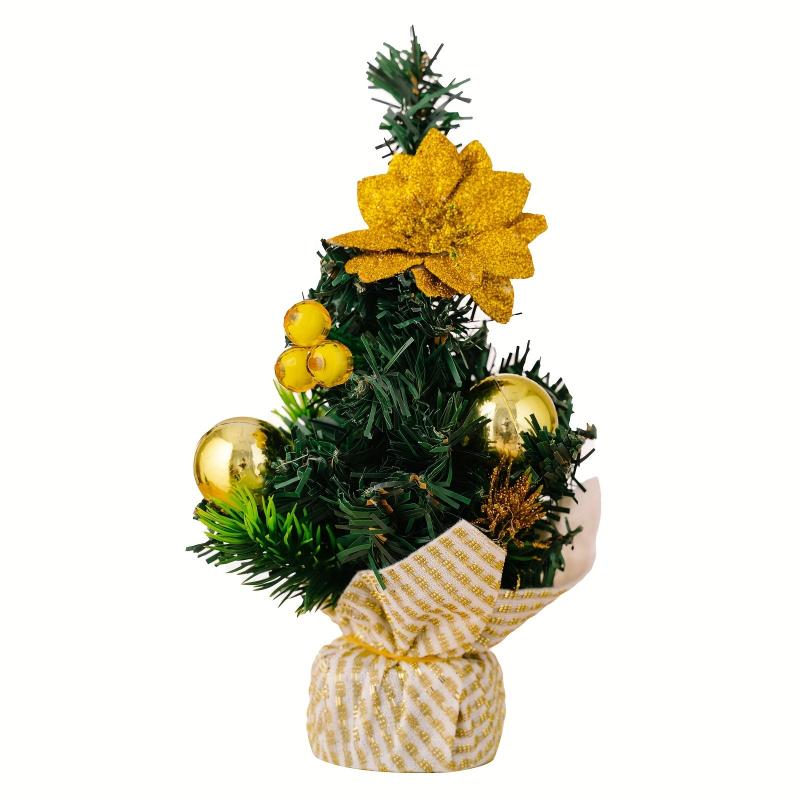 Festive Mini Christmas Tree Decoration for Dining & Living Room Tabletop Decor
