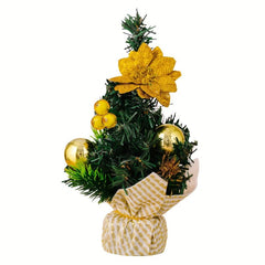 Festive Mini Christmas Tree Decoration for Dining & Living Room Tabletop Decor
