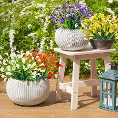 UV Protected Calla Lily Bouquet 5 Forks Outdoor Artificial Flowers for Weddings