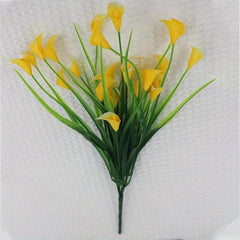 UV Protected Calla Lily Bouquet 5 Forks Outdoor Artificial Flowers for Weddings