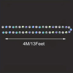 Iridescent Circle Garlands Holographic Streamer for Party Decor