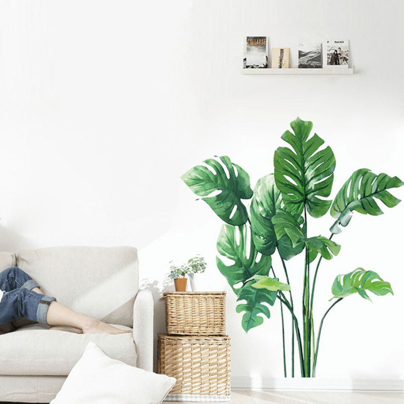 Plant Leaves Wall Sticker for Home Decor