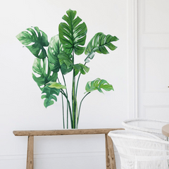 Plant Leaves Wall Sticker for Home Decor