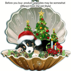 Christmas Tree Decoration Puppy Shell Pendant Ornaments Xmas Decor