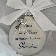 1pc In Heaven Relatives Name Feather Ornament Keepsake
