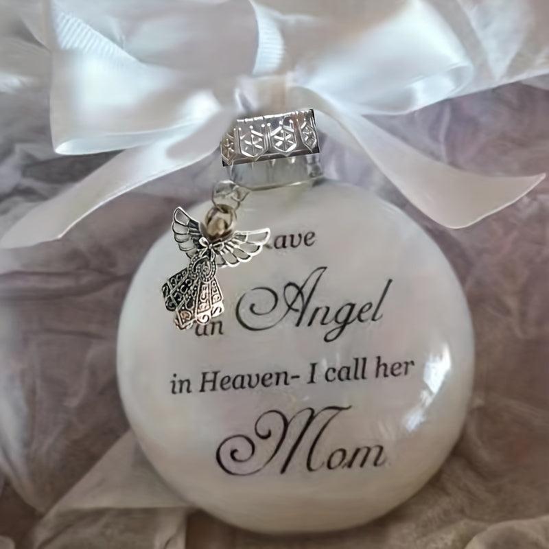 1pc In Heaven Relatives Name Feather Ornament Keepsake