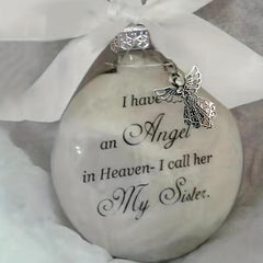 1pc In Heaven Relatives Name Feather Ornament Keepsake