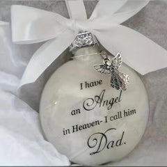 1pc In Heaven Relatives Name Feather Ornament Keepsake