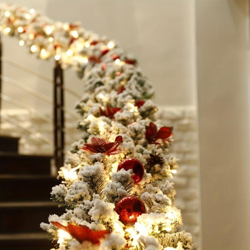 Christmas Vine DIY Decoration for Staircase