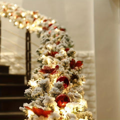 Christmas Vine DIY Decoration for Staircase