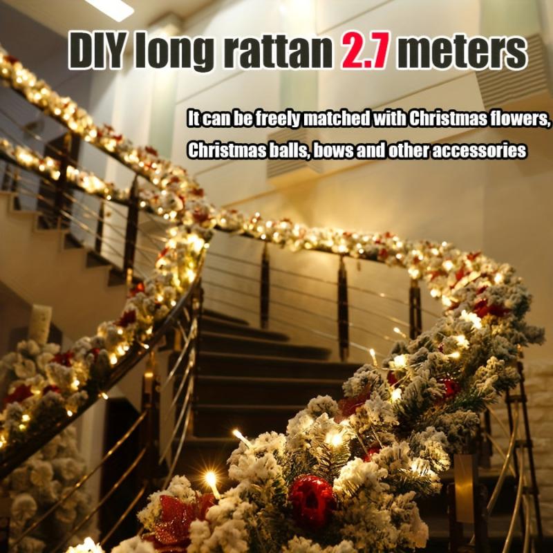 Christmas Vine DIY Decoration for Staircase