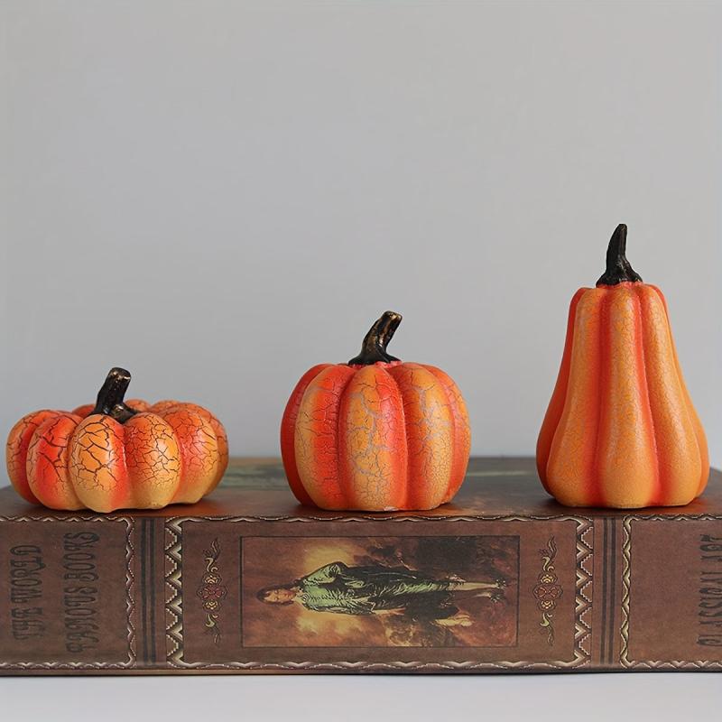 Halloween Pumpkin Lamp LED Candle Night Light Decoration