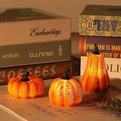 Halloween Pumpkin Lamp LED Candle Night Light Decoration