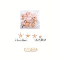 50pcs Mini Starfish Mixed Style Random