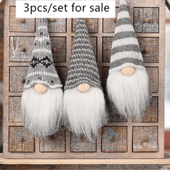 3pcs Forest Old Man Christmas Mini Doll Xmas Decoration For Home