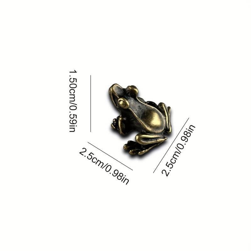 1pc Frog Ornament Mini Incense Seat Desk Tea Pet Tea Ceremony Ornament