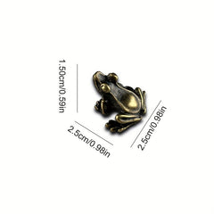 1pc Frog Ornament Mini Incense Seat Desk Tea Pet Tea Ceremony Ornament