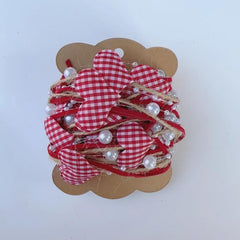 Heart Shaped Christmas Tree Decorations - Set of 6