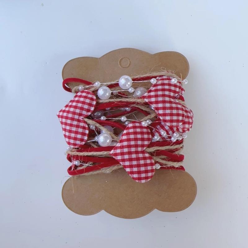 Heart Shaped Christmas Tree Decorations - Set of 6