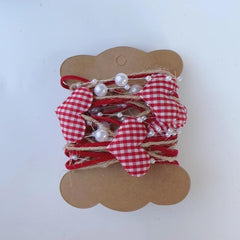 Heart Shaped Christmas Tree Decorations - Set of 6