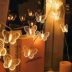 20 LED Butterfly Lamp String Yard Light for Year Decorations Outdoor Lighting