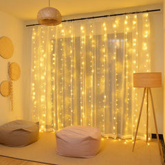 LED Fairy Lights Christmas Curtain Lights Remote Control Decoration