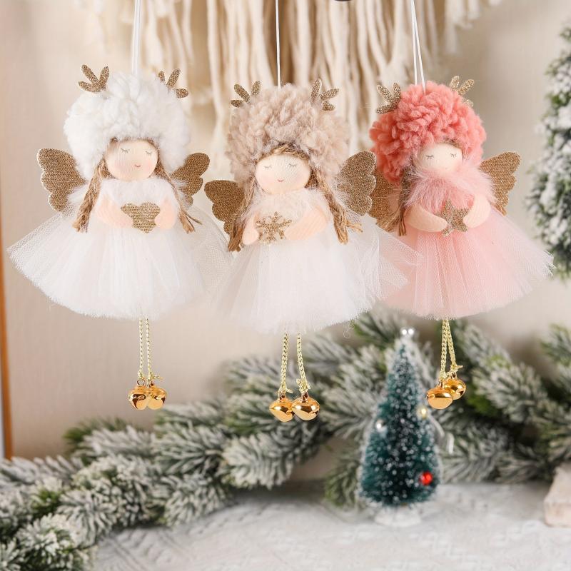 Plush Hanging Angel Doll Ornaments for Home Decor
