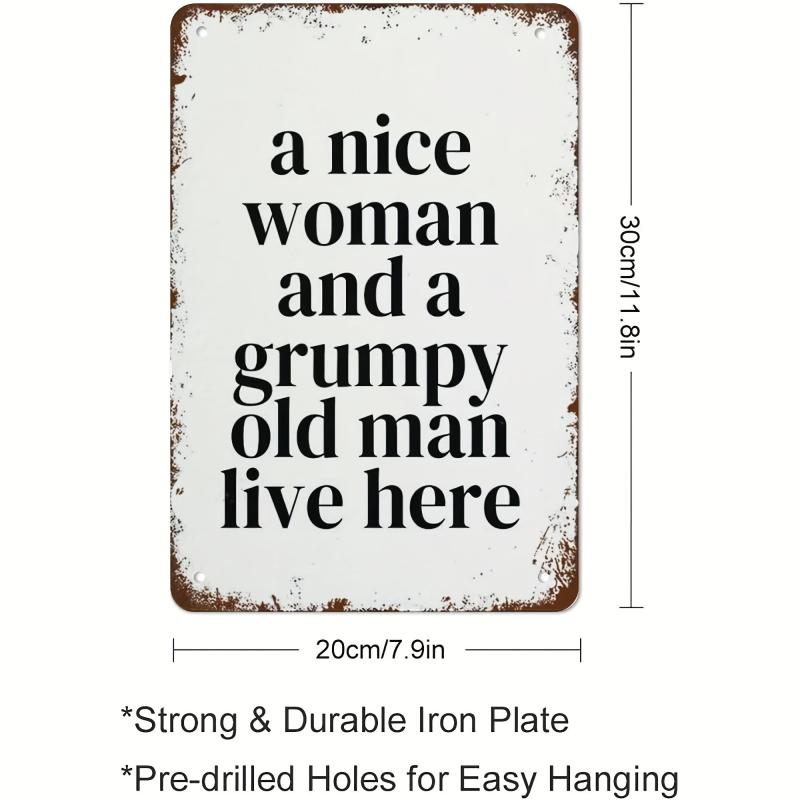 Vintage Metal Sign Hallway Quotes for Home Farm Office and Club Funny Retro Art