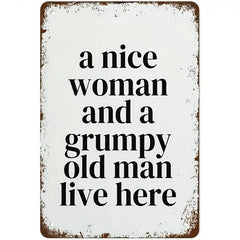 Vintage Metal Sign Hallway Quotes for Home Farm Office and Club Funny Retro Art