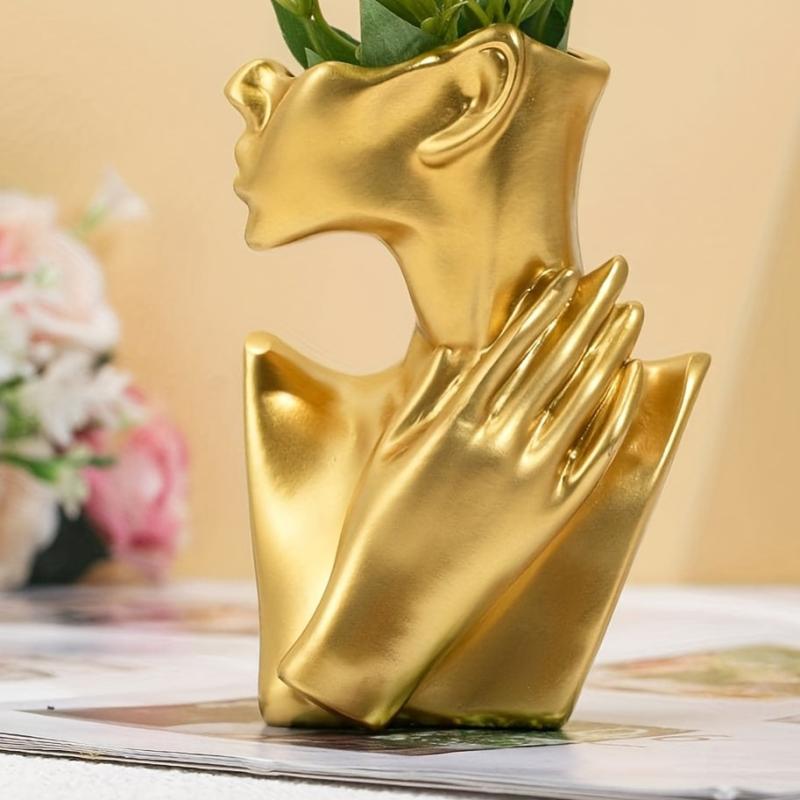 Golden Human Body Vase Decorative Ornament