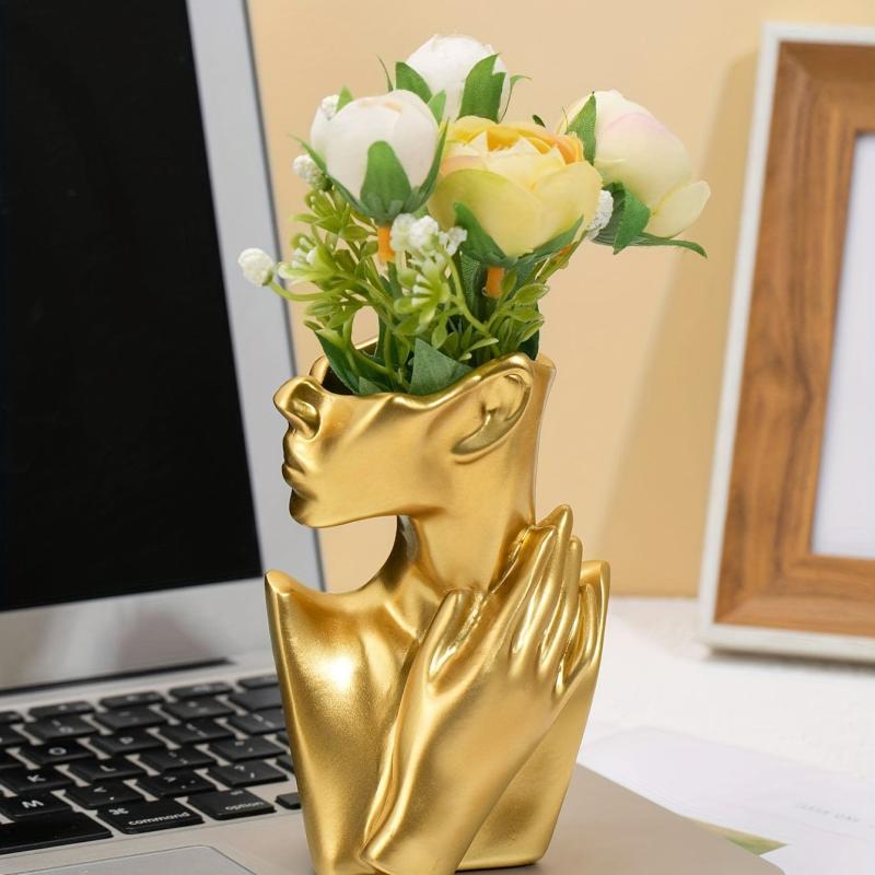 Golden Human Body Vase Decorative Ornament