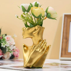 Golden Human Body Vase Decorative Ornament