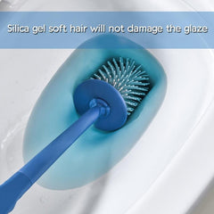3 in 1 Plastic Toilet Brush Set - Wall Mounted, No Punching, Quick Drying