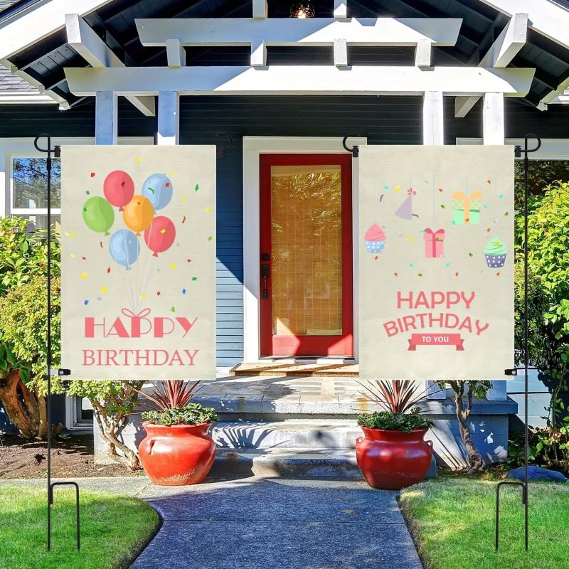 Garden Flag Stand Metal Powder Coated Weather Proof Paint
